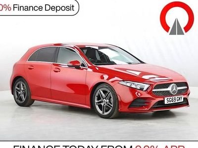 Used Mercedes A180 AMG line 136 HP (100 kW) 2019 Red Hatchback