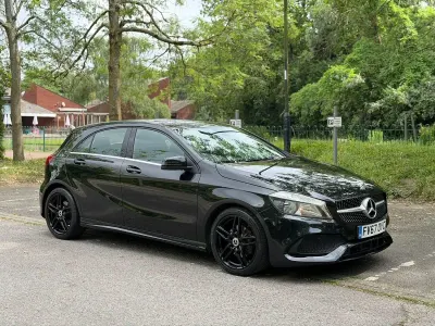 Used Mercedes A180 AMG line 2017 Black Hatchback