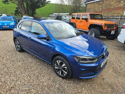 Used VW Polo Match 95 HP (69 kW) 2021 Blue Hatchback