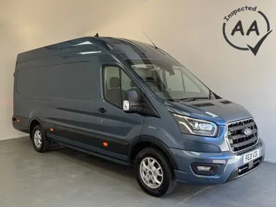 Second-hand Ford Transit Limited 185 CP (136 kW) 2021 Albastru Van