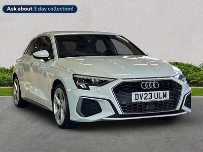 Begagnad Audi A3 S-Line 147 HK (108 kW) 2023 Vit Sedan