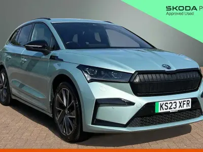 Used Skoda Enyaq iV SportLine 150 kW (204 HP) 2023 Artic silver metallic SUV