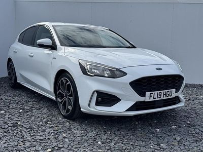 White Used 2019 Ford Focus ST-Line X Hatchback | £10,400 (Fair price)