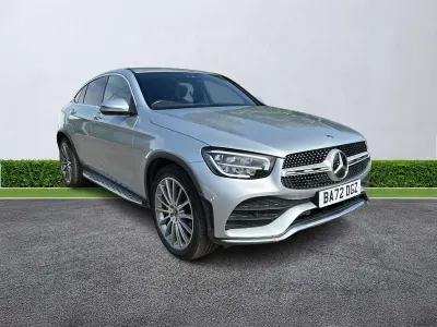 Begagnad Mercedes GLC220 AMG Line Premium 2022 Silver Sportkupé