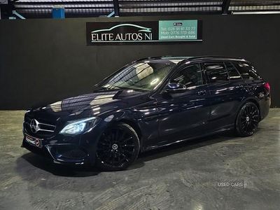 Blue Used 2017 Mercedes C220 AMG line Estate | £14,444 (A bit pricey)