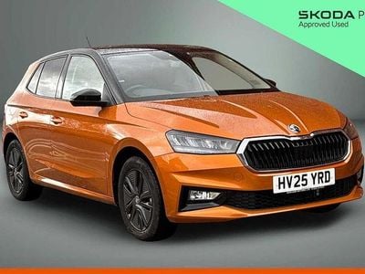 Phoenix orange metallic black magic pearl effect Used 2025 Skoda Fabia Design Edition Hatchback | £16,741 (Fair price)