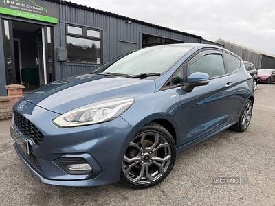 Begagnad Ford Fiesta ST-Line 125 HK (91 kW) 2019 Blå Halvkombi