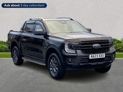 Black Used 2023 Ford Ranger Wildtrack Pickup | £23,950 (Good price)