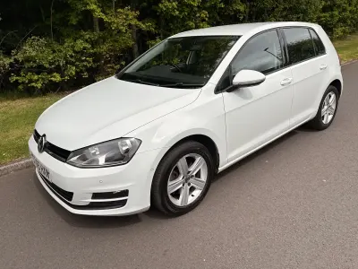 Used VW Golf VII Match 110 HP (80 kW) 2015 White Hatchback
