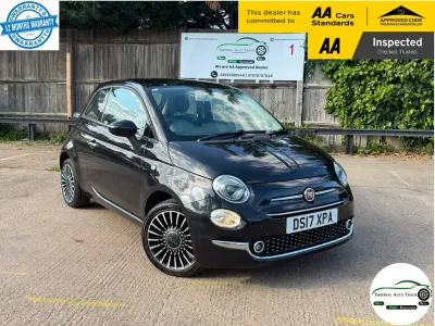 Used Fiat 500 Lounge 69 HP (50 kW) 2017 Black Hatchback
