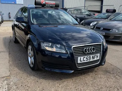 Used Audi A3 Comfort 102 HP (75 kW) 2009 Blue Hatchback