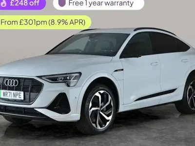 Used Audi e-tron Sportback Black Edition 300 kW (408 HP) 2022 White SUV