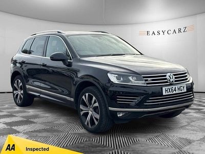 Black Used 2015 VW Touareg R-line SUV | £15,495 (Fair price)