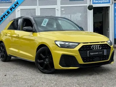 Used Audi A1 Sportback Black Edition 95 HP (69 kW) 2021 Yellow Hatchback