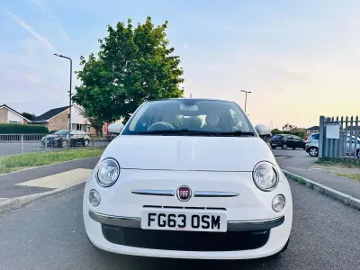 Used Fiat 500 Lounge 69 HP (50 kW) 2013 White Hatchback