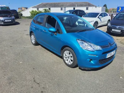 Used Citroën C3 PureTech 82 HP (60 kW) 2015 Blue Hatchback