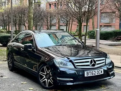 Begagnad Mercedes C220 AMG 2013 Svart Sedan