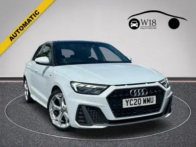Used Audi A1 Sportback S-Line 116 HP (85 kW) 2020 White Hatchback