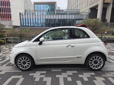 Used Fiat 500 Lounge 69 HP (50 kW) 2011 White Cabriolet