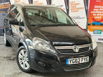 Used Vauxhall Zafira Design Edition 110 HP (80 kW) 2012 Black MPV