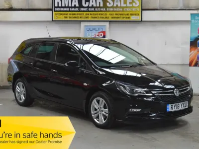 Used Vauxhall Astra Design Edition 2018 Black Estate