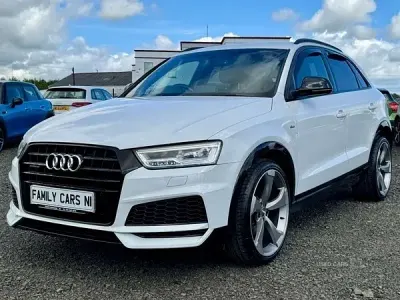Used Audi Q3 Black Edition 184 HP (135 kW) 2017 White SUV