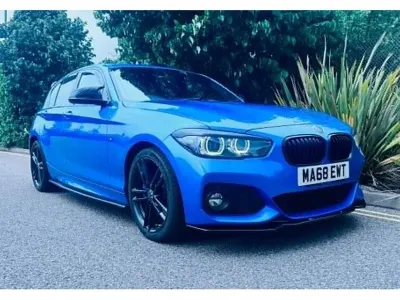 Used BMW 120 M Sport 181 HP (133 kW) 2018 Estoril blue Hatchback