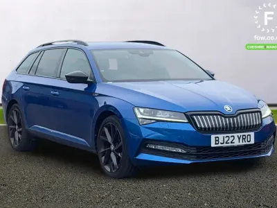 Used Skoda Superb SportlinePlus 2022 Blue Estate