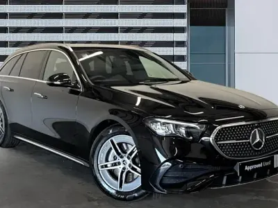 Used Mercedes E220 AMG line 197 HP (144 kW) 2025 Black Estate