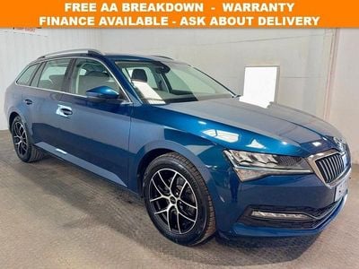 Used Skoda Superb SE 122 HP (89 kW) 2021 Blue Estate
