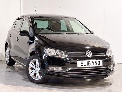 Used VW Polo Match 90 HP (66 kW) 2016 Black Hatchback
