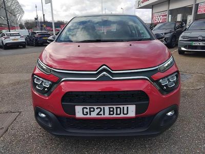 Used Citroën C3 PureTech 82 HP (60 kW) 2021 Red Hatchback