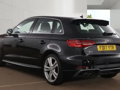 Used Audi A3 S-Line 150 HP (110 kW) 2017 Black Hatchback