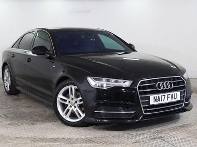 Begagnad Audi A6 S-Line 190 HK (139 kW) 2017 Svart Sedan