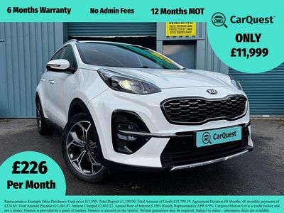 White Used 2018 Kia Sportage GT-Line SUV | £11,999 (A bit pricey)