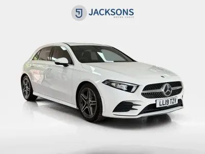 Used Mercedes A220 AMG line 190 HP (139 kW) 2019 White Hatchback