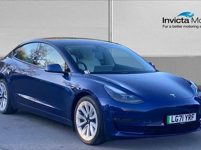 Used Tesla Model 3 Long Range AWD 366 kW (498 HP) 2021 Blue Sedan