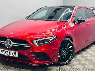 Used Mercedes A35 AMG Premium Plus 306 HP (225 kW) 2023 Red Hatchback