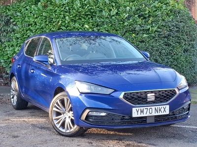 Used Seat Leon SE Dynamic 110 HP (80 kW) 2021 Blue Hatchback