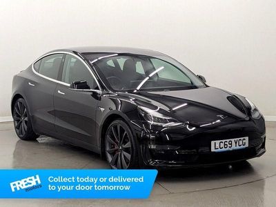 Used Tesla Model 3 Performance 461 kW (627 HP) 2019 Black Sedan