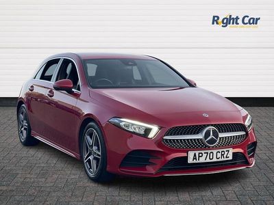 Used Mercedes A200 AMG line 163 HP (119 kW) 2020 Red Hatchback
