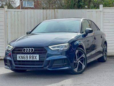 Used Audi A3 Black Edition 116 HP (85 kW) 2019 Blue Sedan