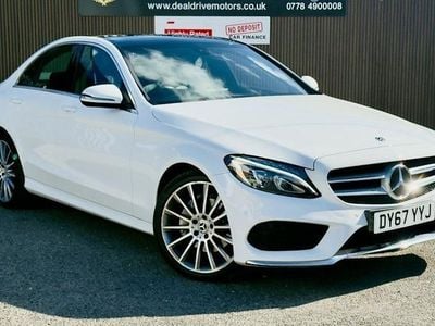 Begagnad Mercedes C220 AMG line 170 HK (125 kW) 2017 Vit Sedan