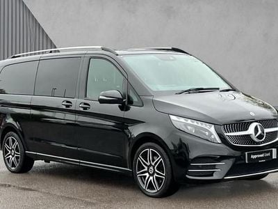 Obsidian black Used 2024 Mercedes V300 AMG line MPV | £63,990 (Expensive)