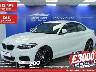 Used BMW 218 M Sport 136 HP (100 kW) 2019 White Coupe