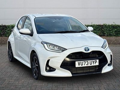 White Used 2023 Toyota Yaris Hybrid Design Hatchback | £18,491 (Good price)