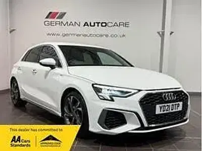 Used Audi A3 Sportback S-Line 110 HP (80 kW) 2021 White Hatchback