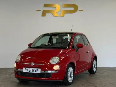 Used Fiat 500 Lounge 69 HP (50 kW) 2011 Red Hatchback