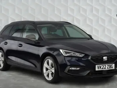 Used Seat Leon FR 110 HP (80 kW) 2022 Blue Estate