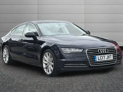 Used Audi A7 Sportback Design 268 HP (197 kW) 2017 Blue Hatchback